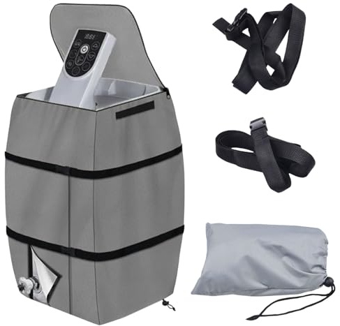 Abdeckung für Whirlpool Pumpe, Pumpenabdeckung für Whirlpool-Heizung, Spa Heizungspumpenabdeckung, Wasserdicht Staubdicht Whirlpool Abdeckung,Pump Cover Pumpenabdeckungen für viele Marken(Grau)