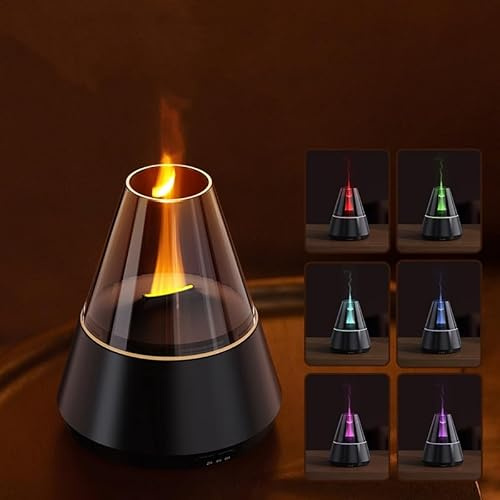 Aroma Diffuser Tragbarer Luftbefeuchter 120ml Cool Mist Humidifier, Aroma Diffuser Ultraschall Aromas Diffusers für ätherische Öle mit 7 Farben LED Licht für Kinder Zuhause Büro Yoga