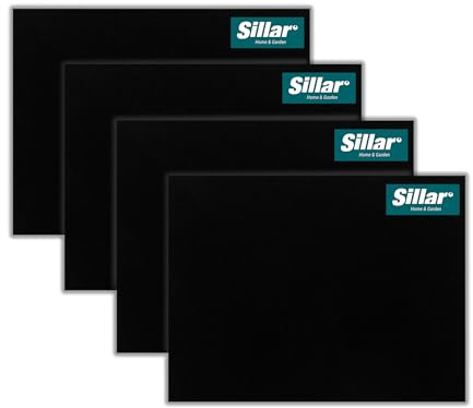 Sillar 4x Dunstabzugshaube filter 2in1 – Aktivkohlefilter + Fettfilter Universal Zuschneidbar 57x47 cm für Dunstabzugsfilter, Küche, Lüftung, Abzugshaube, Filtervlies, Kohlefilter (4 Stück)