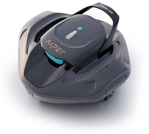 AIPER Seagull 800B Robot Piscina Sin Cable, Limpiafondos Piscina Automático con Succión Potente, 90 min Autonomía, Auto-Parking Inteligente, Indicador LED, hasta 80 m²