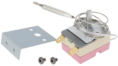 VGOL Termostato de Freidora de 16 A/250 V Clavija de 5 Mm para Freidora de Escritorio de 50 A 200 Grados 24 X 35 X 43 Mm