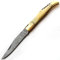 8909 - Coltello in acciaio damasco fatto a mano, universale, con fodero in pelle di alta qualità