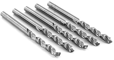 ENT 50045 HSS-G Holzspiralbohrer Ø 4,5 mm in der 5er Packung geschliffener HSS Holzbohrer mit Zentrierspitze und Vorschneider