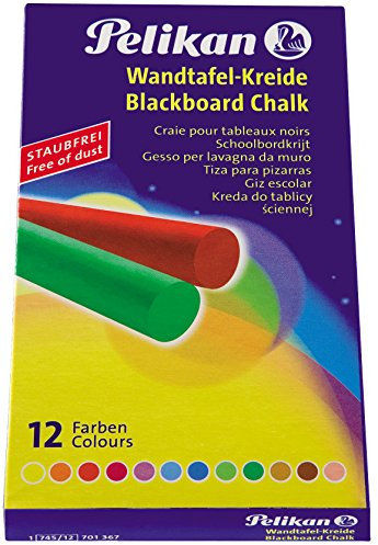 Pelikan Tafelkreide (1x 12er Packung, Farbig)