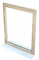 BM 4006 Specchio da Bagno con Mensola, MDF, W48*D10*H60cm, Bianco/ Legno Grano