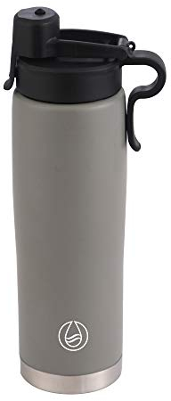 BERGNER Q3088 Thermosflasche 500 ml Edelstahl Grau Walking anywhere, Aluminium