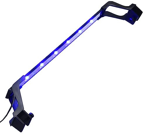 vidaXL LED Aquariumleuchte mit Klemmen Aquarium Lampe Beleuchtung Leuchte Aquarienlampe Klemmleuchte Aufsetzleuchte 55-70cm Blau Weiß