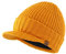 Magracy Herren Winter Knit Visor Hat Outdoor Dicke Schirmmütze Beanie Mütze Gr. Einheitsgröße, gelb