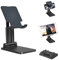 Urlixin Support de tablette pliable, extensible et réglable pour bureau, support de moniteur double pôle super robuste compatible avec iPad/tablettes/smartphones/Surface Pro/moniteur portable