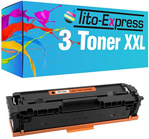 Tito-Express ProSerie 3 Toner Black XXL als Ersatz für Canon CRG-054H mit je 3.100 Seiten i-SENSYS MF640C MF641Cn MF641Cw MF642Cdw MF643Cdw MF644Cdw MF645Cx LBP621Cw LBP623Cdw