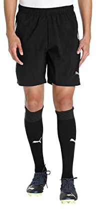 PUMA Herren Teamliga Sideline Shorts, Puma Black-puma White, L EU