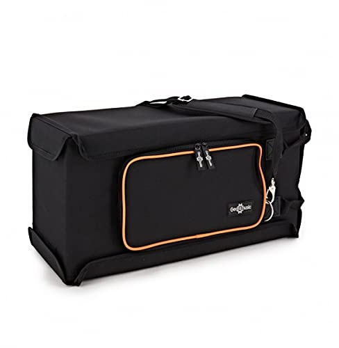 3U Shallow Rack Bag Case von Gear4music 19 Leichtgewicht mit Riemen | Für Verstärkerköpfe, Prozessoren und 19-Zoll-Outboard-Geräte, leichte Hartrahmenkonstruktion, Tragegriff und Gurt inklusive