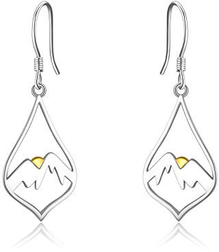 Ohrhänger Damen Silber 925 Berge Ohrringe Berge Schmuck Geschenke