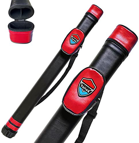 TalveX 1 x 1 Hartschalen-Tragetasche für Pool-Queue, Billard-Stick (für 1 Button/1 Schaft)
