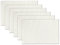 AVKA Studio Gerippte Tischsets aus 100 % Baumwolle, 6 Stück, 33x48 cm, gebrochenes Weiß, dicke Konstruktion, waschbare und wiederverwendbare Stoff-Platzsets – Off-White