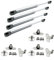 DOJA Barcelona | Gasdruckfeder | 80N | 4 Pack Gasdruckdampfer | Gasstoßdampfer | Gasfeder Dampfer | Gasfeder hydraulisch fur Kuchenturen | Kuchenschrank, Badezimmer, Wohnwagen, Wohnwagenhalterung