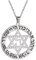 Davidstern Chai Halskette für Damen, Megans Stern, hebräischer Gebetsanhänger, jüdischer Schutzamulett, Israel, Judaica, religiöser Schmuck für Männer, Edelstahl, Kein Edelstein