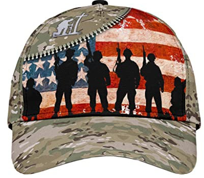 456 Mütze Us Memorial Day Camo-Muster Baseball Cap Für Erwachsenen Mode Baseballkappe Casual Herren Schachtelhalm Kappe Erwachsene