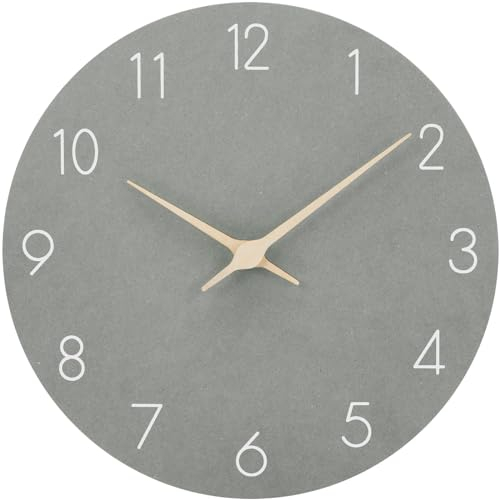 ACCSHINE MDF Holz Wanduhr Ohne TickgeräUsche Lautlos Modern 30cm Quarz Groß Batterie Betriebene Wanduhr Einfach zu Lesen für Zimmer Zuhause KüChe Schlafzimmer BüRo Schule