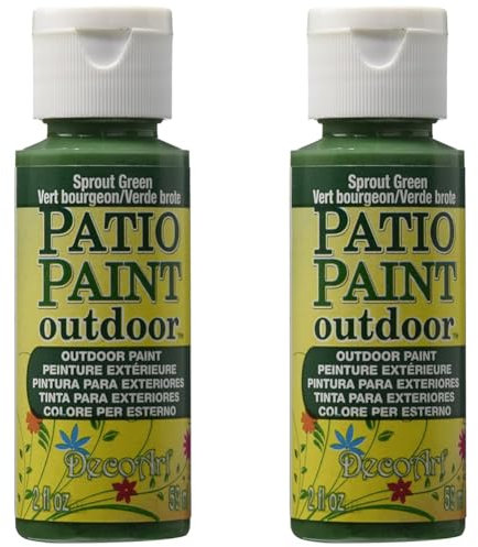 Deco Art Outdoor Acylic Paint, Acrylic, Sprout Green, 59 ml (Pack of 2)