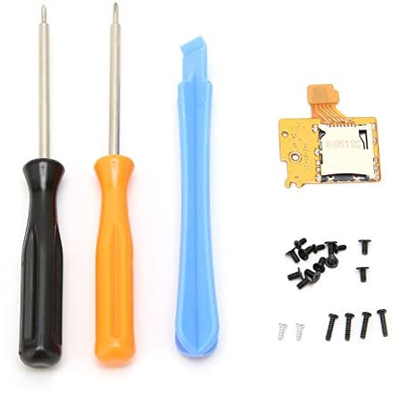 Memory Card Replacement Slot Board, Socket Board Console Full Set Screws and Tools, Micro SD Reader for Switch