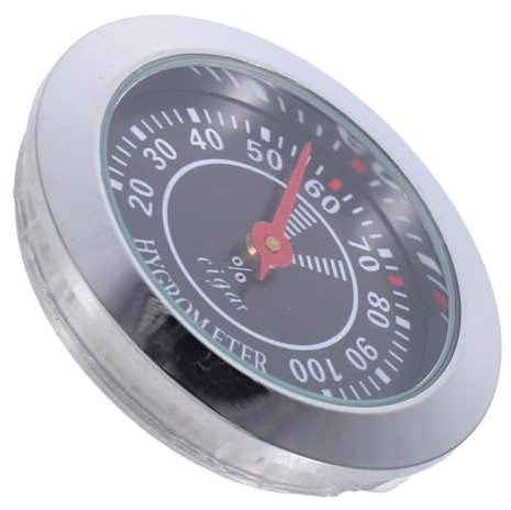 IWOWHERO 2stücke Analog Hygrometer Für Humidor Runde Mechanische Hygrometer Zur Genauen Feuchtigkeitsmessung Für Zigarrenschränke Und Musikinstrumente Tragbares Accessoire Modernem