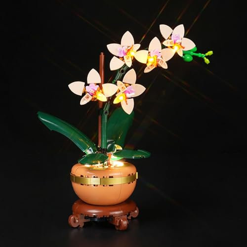 cooldac Kit luce LED compatibile con Lego 10343 Mini Orchid Botanical Collection, set di illuminazione a LED, compatibile con Lego Mini Orchidee 10343 (solo luci, non modelli)