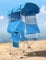 Docusvect Silla de playa con toldo, silla de camping plegable con toldo con portavasos, bolsillo lateral para campamento, playa, portones traseros, pesca, soporta 330 libras