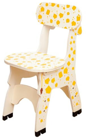 WESIEVYA Giraffe Holzstuhl Für Ergonomischer Rückenstuhl Für Kleinkinder Ideal Für Spiele Und Lernen Robustes Design Kindgerechte öbelstücke Perfekt Für Das Kinderzimmer