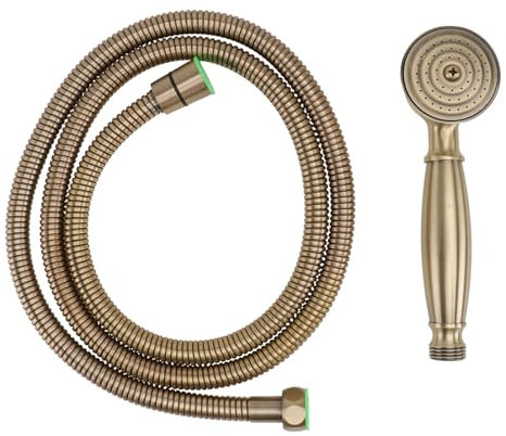 OSALADI Duschkopf Aus Messing Duschdüse in Bronze Badezimmerzubehör Mit Duschwerkzeug Sturzsicher Und Wärmeisolierend Robust Und Langlebig