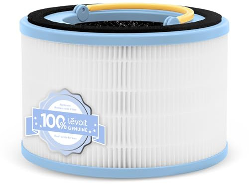 LEVOIT Sprout Air Purifier Genuine Replacement Filter, 3 layer HEPA Filter, High-Efficiency Activated Carbon, 1 Pack, White