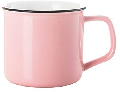 Tasse, farbige Kaffeetassen, Keramik mit flachem Boden, Leuchtend bunt, Geschenk für die Familie, Porzellantassen für Kaffee, Tee, Kakao, 250 ml, 20010125