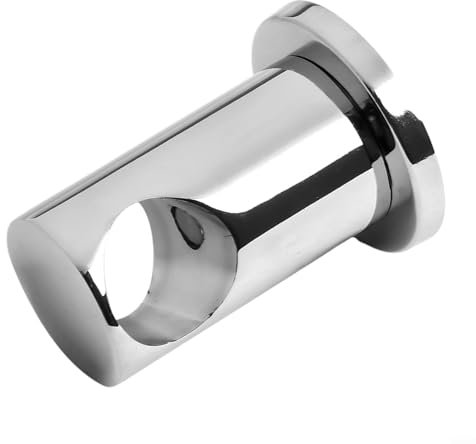 Chrome Wall Mounted Shower Riser Rod Bracket Zinc Alloy Adjustable Bathroom Shower Head Holder Support Bracket for 21.5-22mm Diameter Shower Rail with Installation Hardware