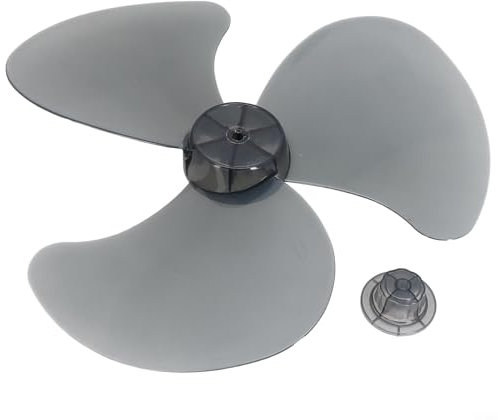 Violiica Hoja de ventilador de repuesto de 16 pulgadas, hélice de plástico de 3 hojas para ventilador de mesa de pared, pedestal, piso, piezas de ventilador eléctrico (negro)