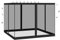 Rete per Gazebo | Set di 4 reti Pergola | Tela repellente per zanzare 3 x 3 m resistente ai raggi UV con ventilazione per giardino, terrazza, campeggio e esterna