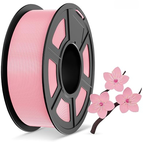 TECBEARS PLA+ Filament 1.75mm Sakura rosa 1KG, PLA Plus 3D Drucker Filament, Hohe Zähigkeit und Präzision, Neatly Wound, Maßgenauigkeit +/- 0,02 mm