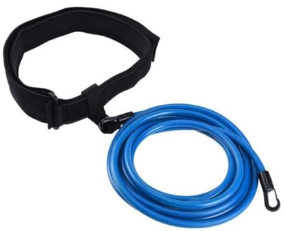 Alipis Cinturón de Resistencia para Natación Azul Entrenamiento de Fuerza para Adultos y Accesorio Duradero para Piscinas Equipo Portátil para Mejorar Técnicas de