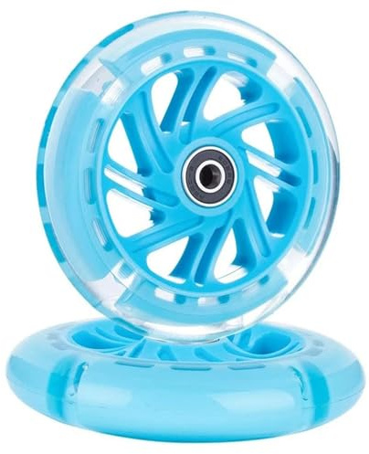 Stunt Scooter Wheels,Scooter Räder 1 paar 120mm Roller Lichter Blinkende Räder Mit Lager Vorne/Hinten
