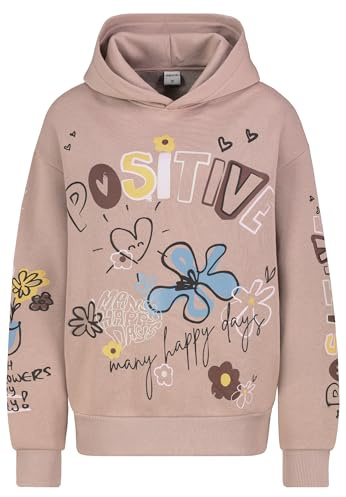 Sublevel Damen Hoodie | Baumwolle | Normal Fit | Rundhals | Langarm | Geblümt | atmungsaktiv | Pull On | Casual-Style | ideal für Urlaub