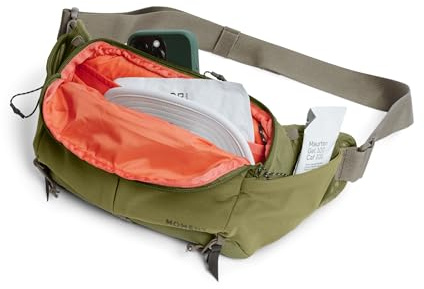 Moment Slate Sling | 4 Liter Volumen | Flexible Innenaufteilung | verstecktes Fach für Wertgegenstände | seitliche und untere Stretch-Außentasche | perforierter Hüftgurt | Crossbody-Stil | Moss