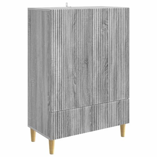 vidaXL Sideboard Graues Sonoma 66 x 34,5 x 95 cm Holzwerkstoff, Elegantes Sideboard, modernes Design, funktionaler Stauraum, vielseitiger Schrank, viel Platz für Dein Zuhause