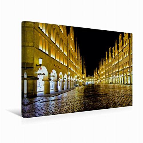 Premium Textil-Leinwand 45 x 30 cm Quer-Format Münster in Westfalen - Der Prinzipalmarkt | Wandbild, HD-Bild auf Keilrahmen, Fertigbild auf hochwertigem Vlies, Leinwanddruck von Paul Michalzik