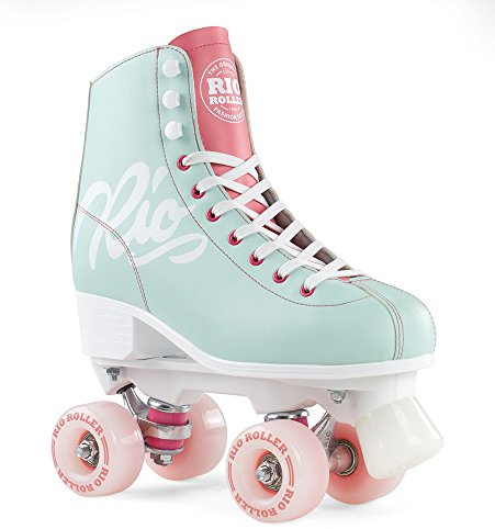 Rio Roller Rollschuhe Script Teal/Coral (37)