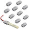 VIPMOON 10 Stück 2Pin LED-Streifen-Verbindungsstück für 8mm wasserdichtes Einzelfarbe 3538 2835 LED-Streifen, schnelles Band, um Verbindungsstück ohne Abisolierdraht zu verdrahten