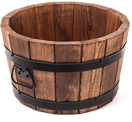 Holzfee Pflanzkübel Holz Pflanztopf (11 Liter/Ø 35 cm)