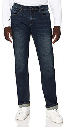 camel active Herren Regular Fit 5-Pocket Jeans aus Baumwolle Dunkelblau, menswear-42/34