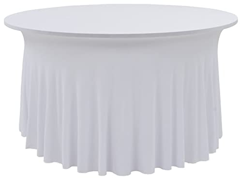 vidaXL 2X Stretch Tischhusse Weiß 150x74cm Stretchhusse Tischdecke Tisch Husse