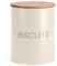 EHC Biscuit Tin Air tight Jar, Cookie Jar Container, Biscuit Barrel, Round Biscuit Box Storage, Cream