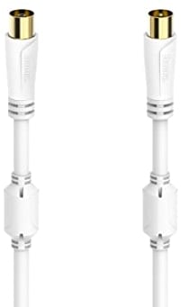 Hama Antennenkabel f. Coax Stecker - f. Coax fem, gold, 10,0 m, 100 dB