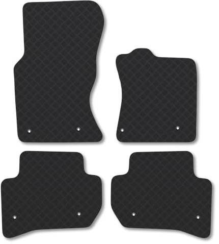 Jaguar F-Pace (2015-2020) 3mm Rubber Car Mats | Tailored Fit Durable Floor Mats Full Coverage Protection Waterproof Accessories Easy Clean Anti Slip Made in the UK